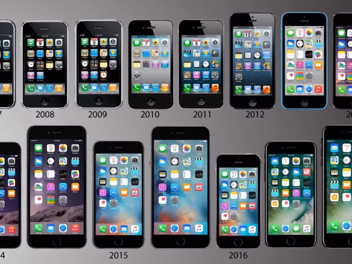 What was the first iPhone made out of?