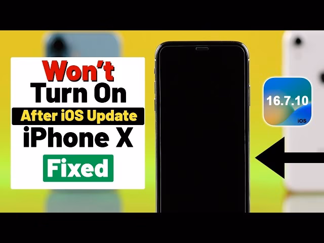 How to turn on iPhone X?