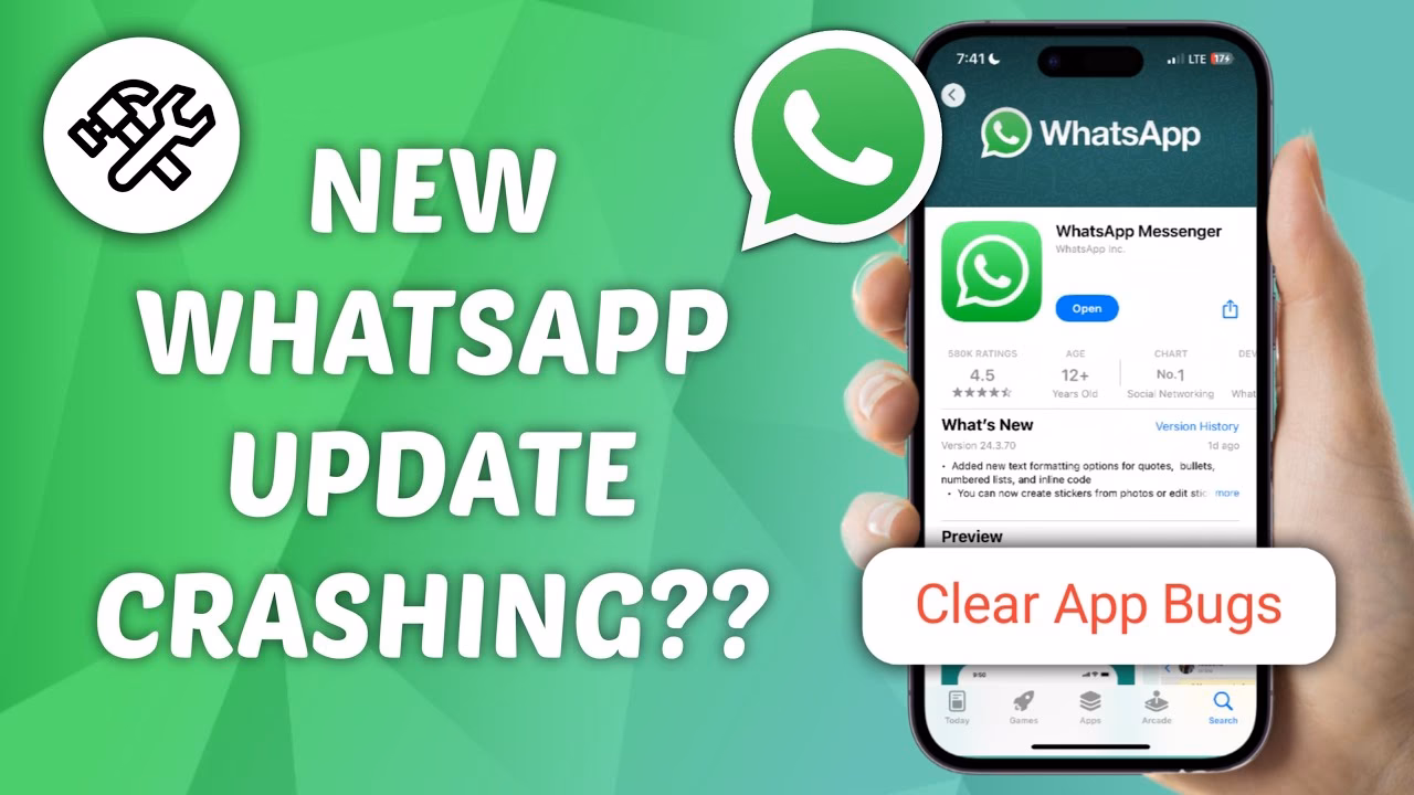 How to remove WhatsApp app from iPhone?
