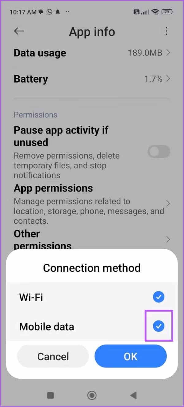 What should I do if WhatsApp is not working?