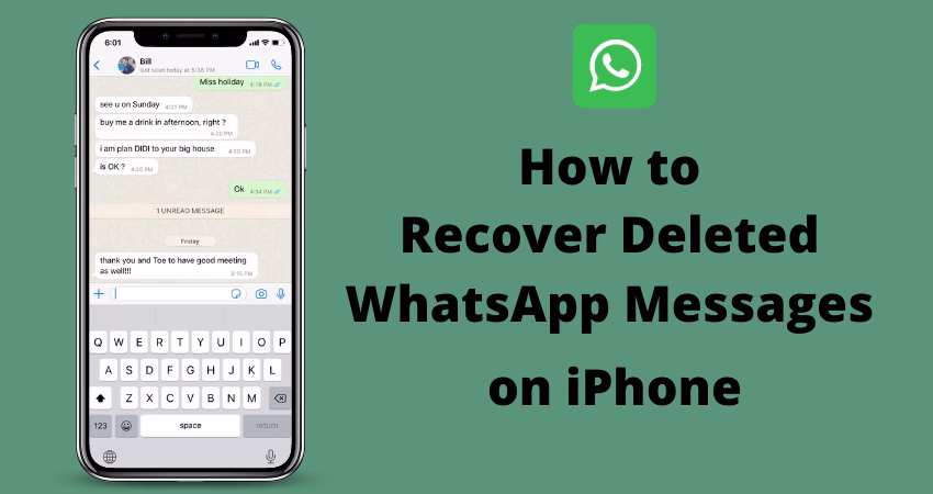 How to recover WhatsApp from iPhone?