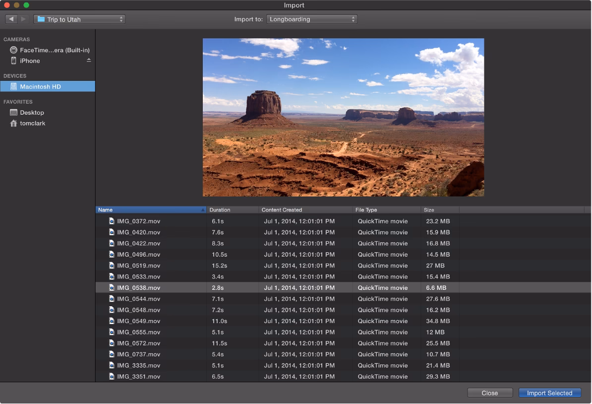 Where are project media files stored in iMovie?