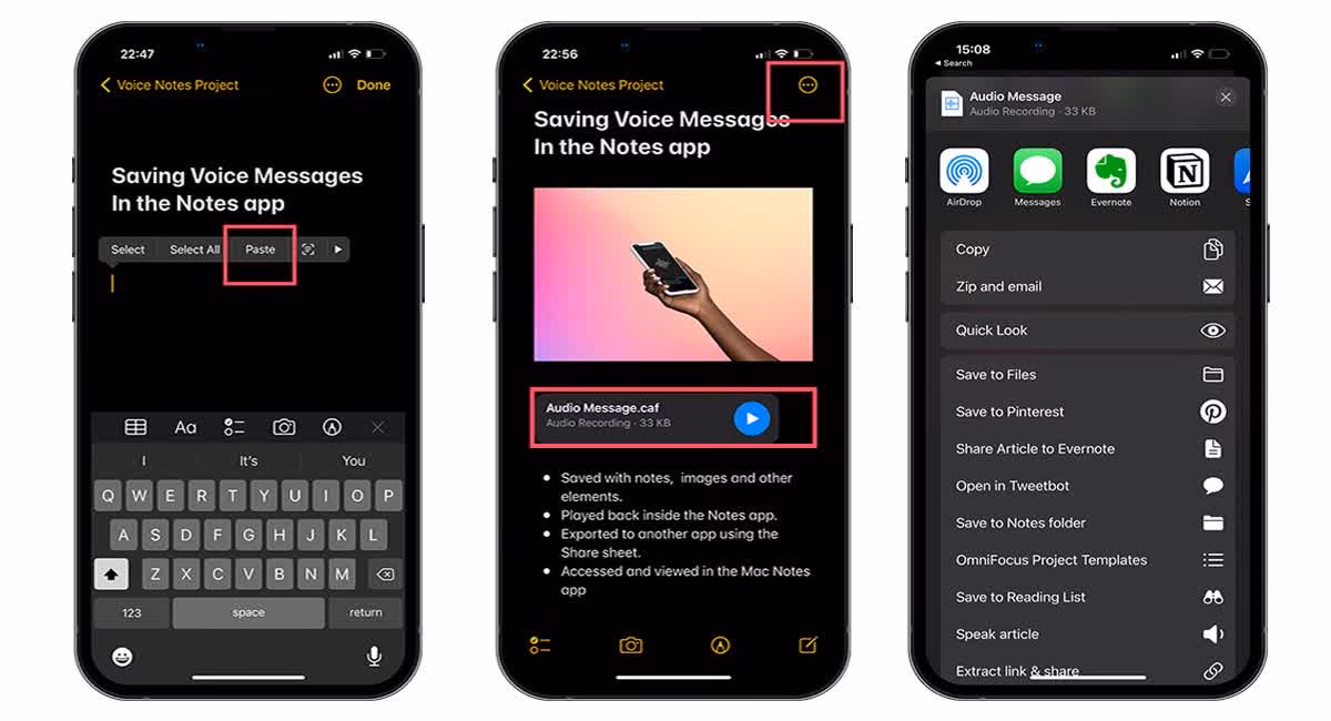 How do I save a voice memo?