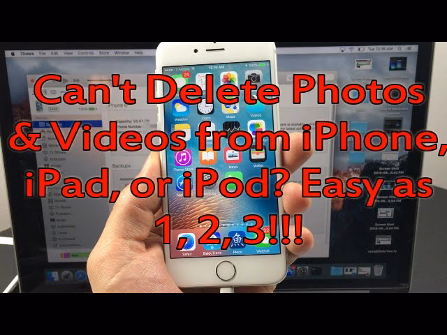 How to fix iPhone won't let me delete photos?