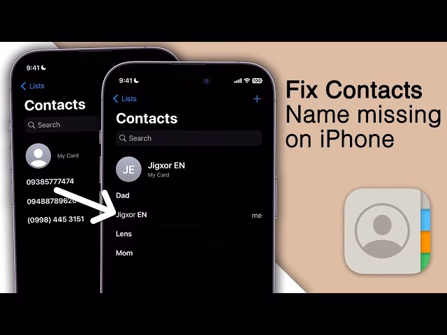 Why is my iPhone not showing contact names?