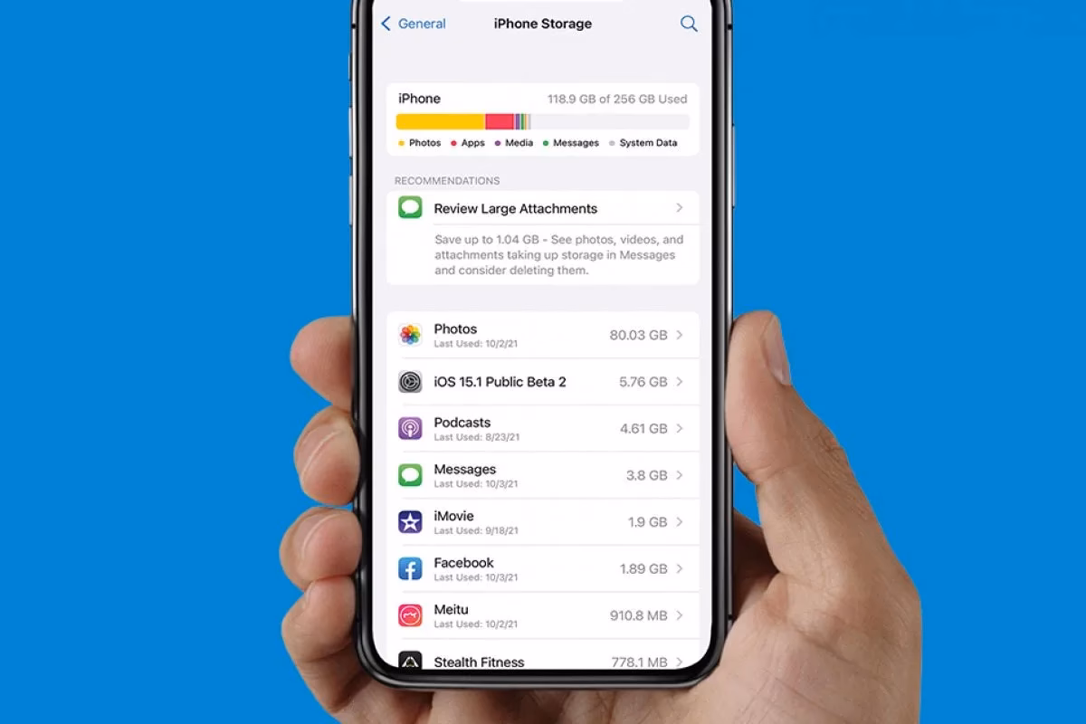 How to fix iPhone storage full message?