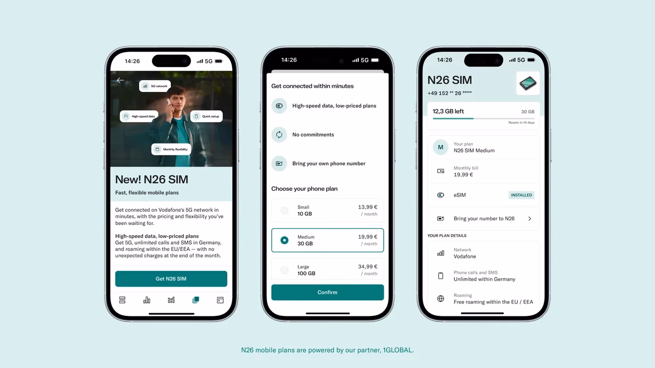 Does N26 offer a mobile plan in Germany?