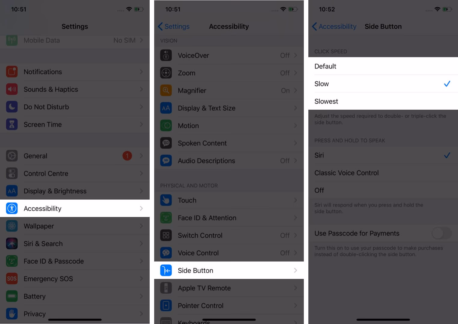 Why is my iPhone sluggish If I press the side button?