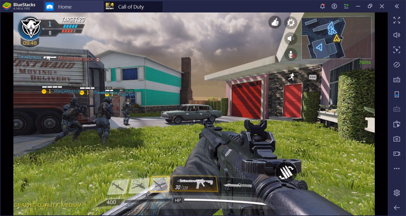 Does call of duty mobile crash on BlueStacks?