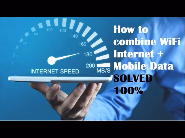 How can I combine Wi-Fi and cellular on an Android phone?