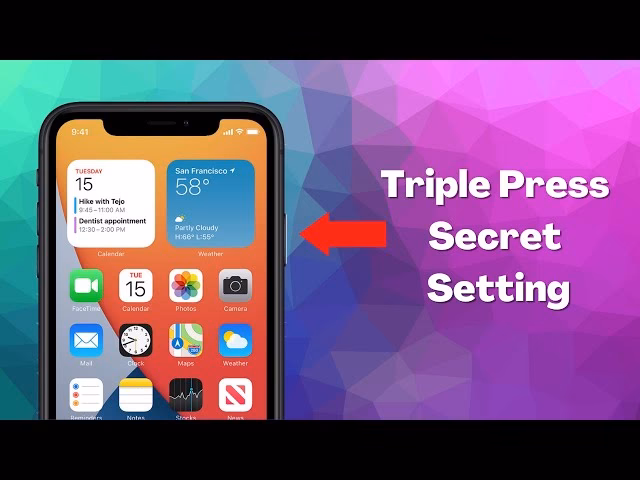 What is the side button on an iPhone?
