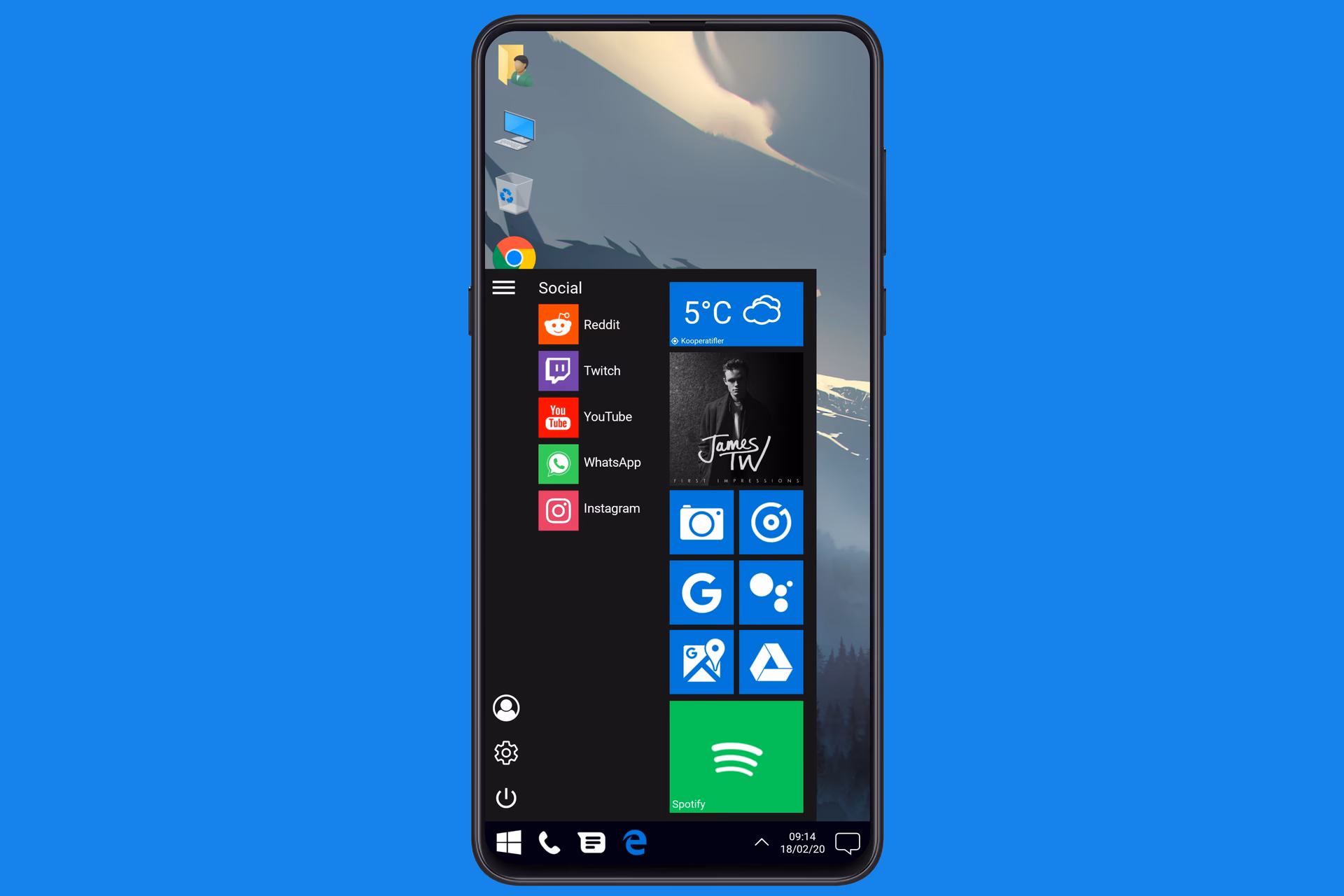 Does Windows Phone launcher look like Windows Phone?