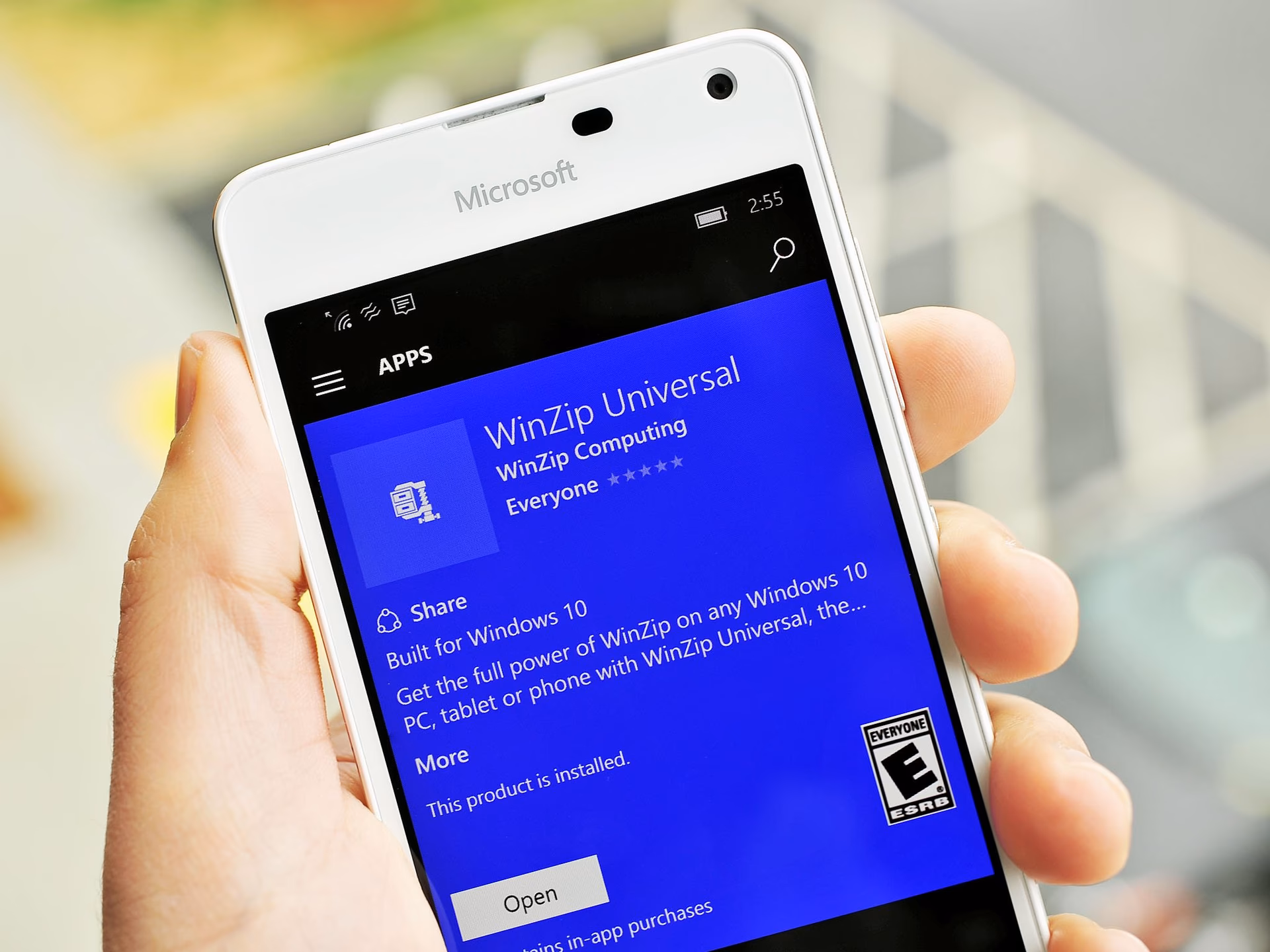 How do I open a zip file with WinZip?