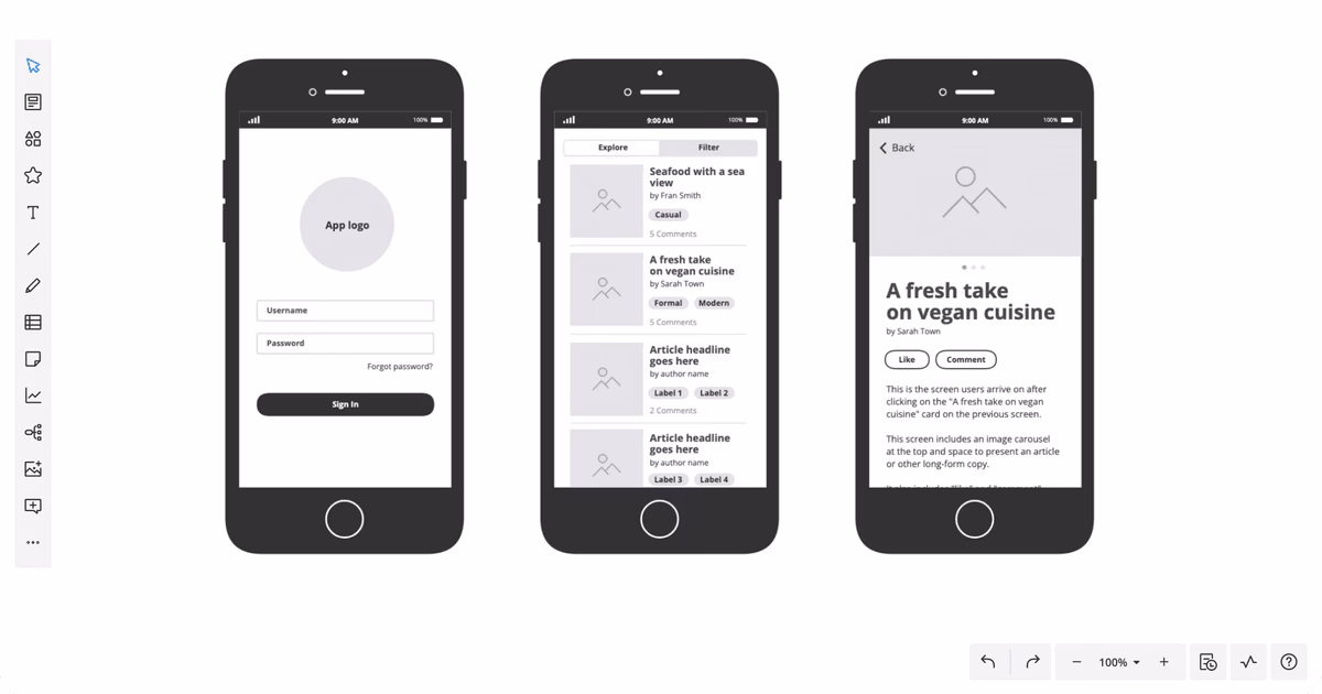 What is the best free iOS wireframe tool?