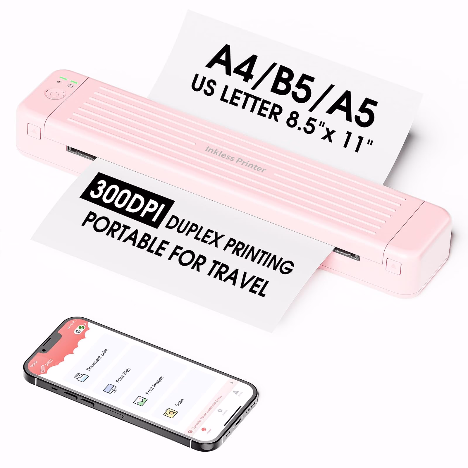 How do I enable wireless printing from my iPhone to my printer?