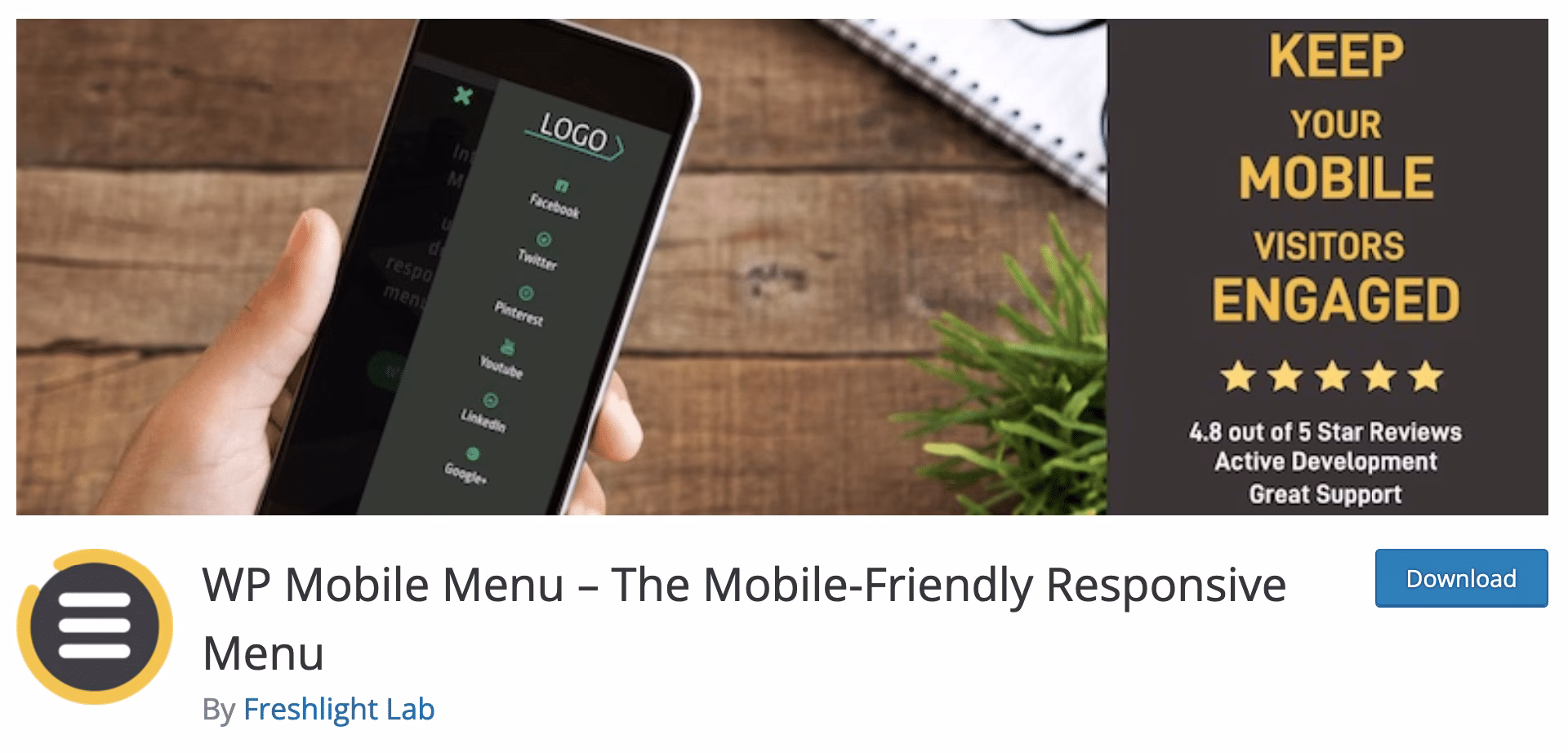 What is the WP Mobile menu plugin?