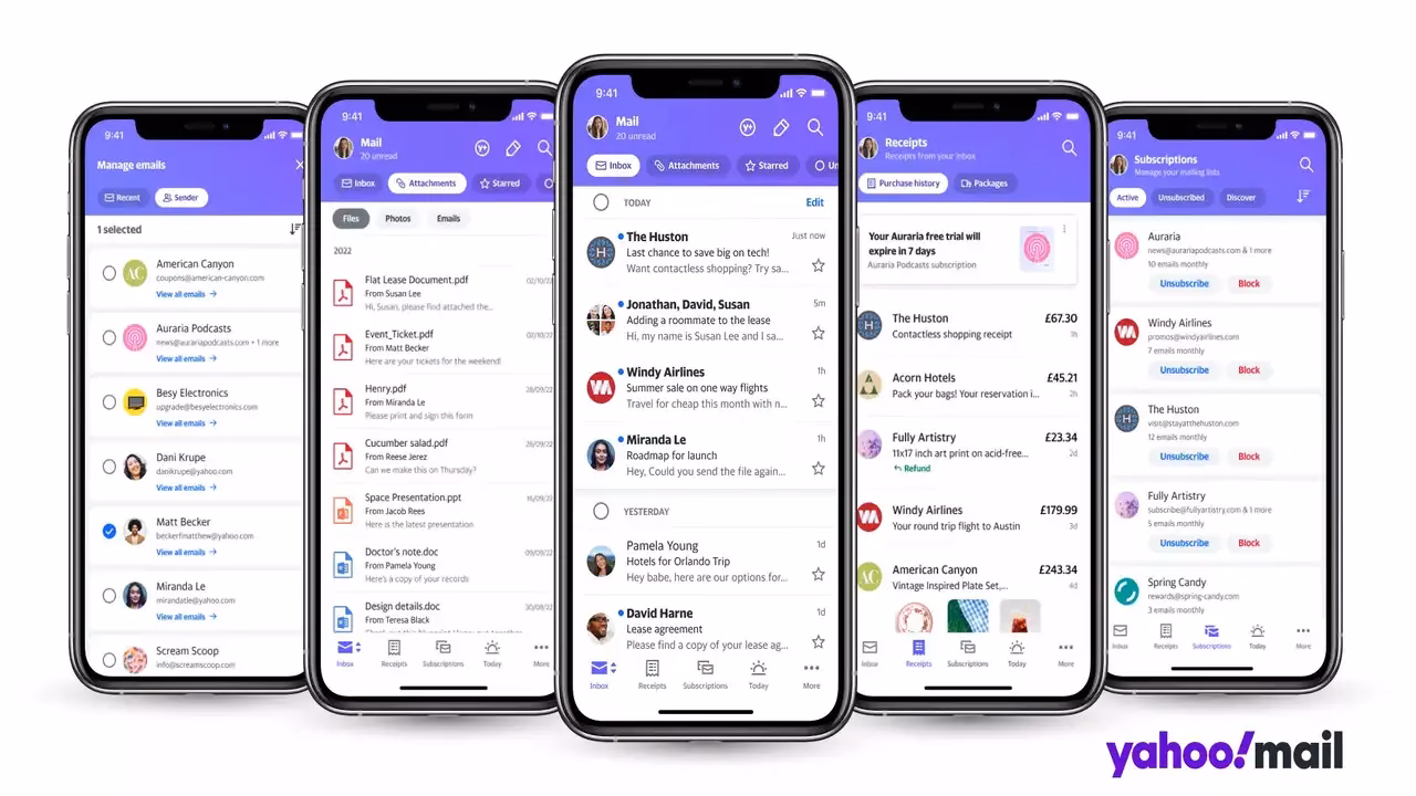 How do I use Yahoo Mail on a mobile web browser?