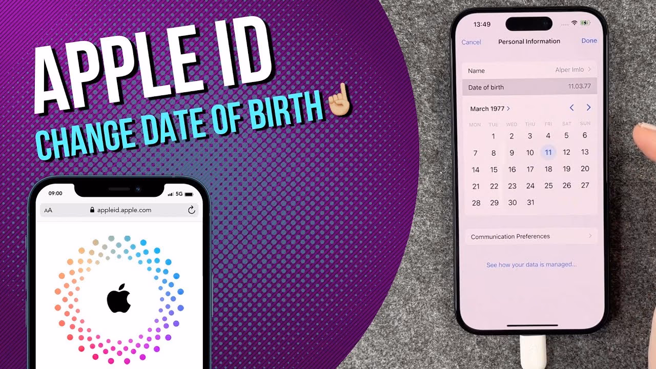 How do I change my birth date on my iPhone?