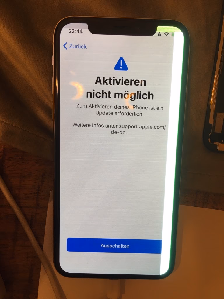 Wie lösche ich den aktivierungsfehler des iOS 13?